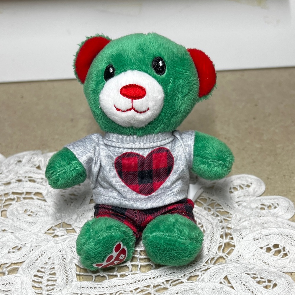 Build A Bear Advent Calendar Mini Christmas Bear Buffalo Check PJ Outfit 2022